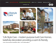 Tablet Screenshot of lifestylecare.co.uk